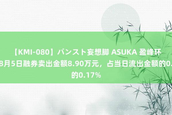 【KMI-080】パンスト妄想脚 ASUKA 盈峰环境：8月5日融券卖出金额8.90万元，占当日流出金额的0.17%