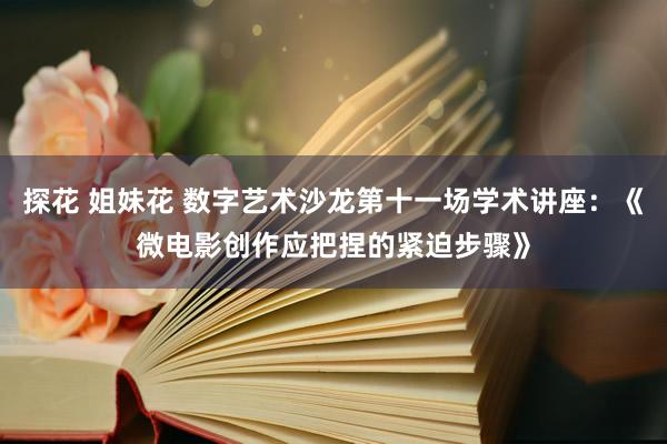 探花 姐妹花 数字艺术沙龙第十一场学术讲座：《微电影创作应把捏的紧迫步骤》