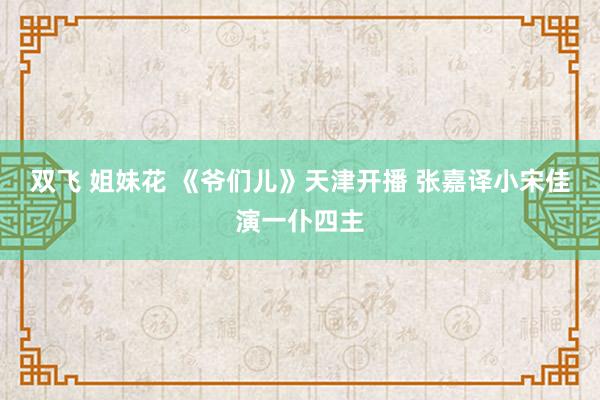 双飞 姐妹花 《爷们儿》天津开播 张嘉译小宋佳演一仆四主